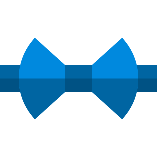 Bow tie Basic Straight Flat icon