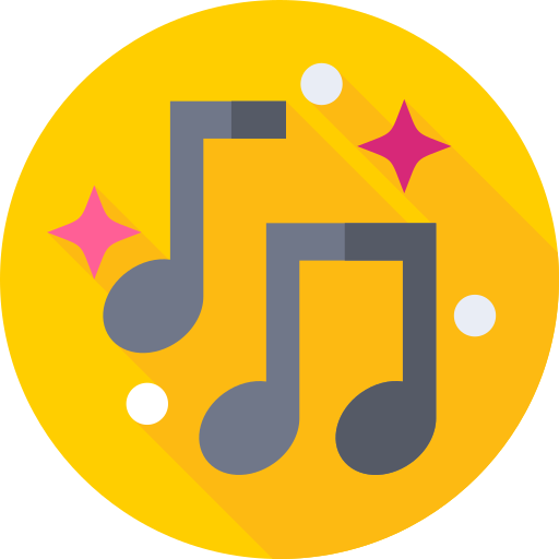 notas musicales icono gratis