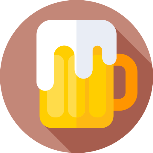 Beer Flat Circular Flat icon