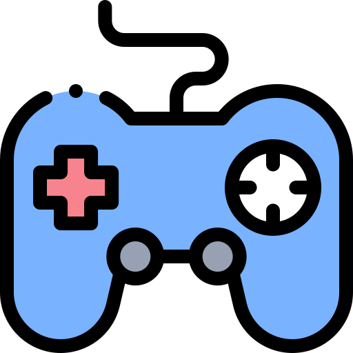 Gamepad Detailed Rounded Lineal color icon