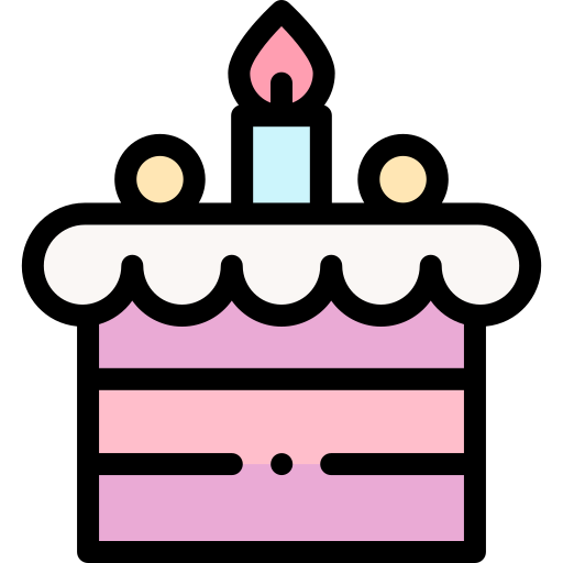 pastel de cumpleaños icono gratis