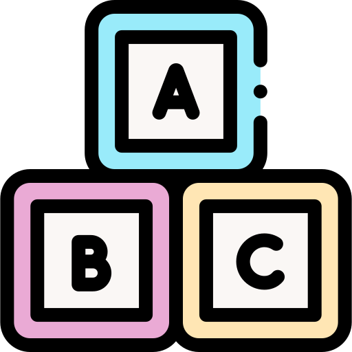 bloque abc icono gratis