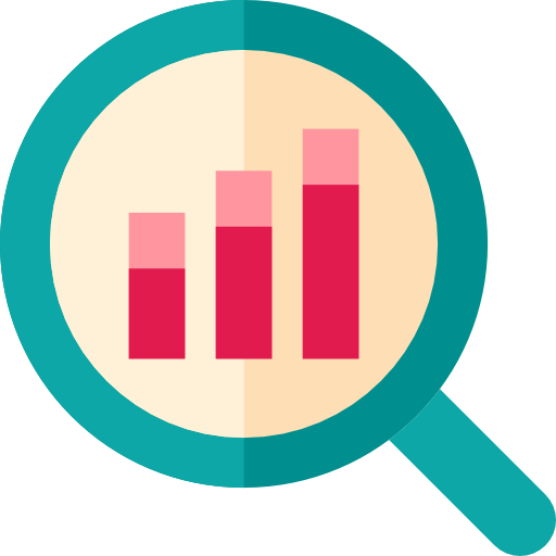 Statistics Basic Straight Flat icon