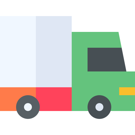 Truck Basic Straight Flat icon