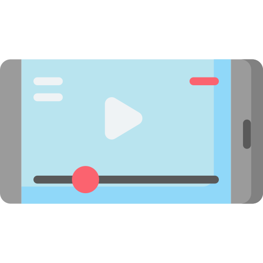 reproductor de video icono gratis