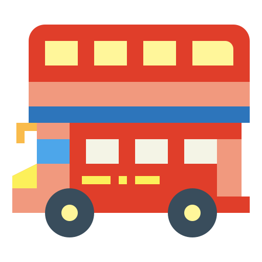 Double decker bus - Free transportation icons