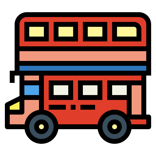 Double decker bus - free icon