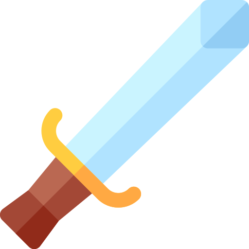 Sword Basic Rounded Flat icon