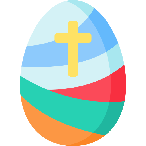 huevo de pascua icono gratis