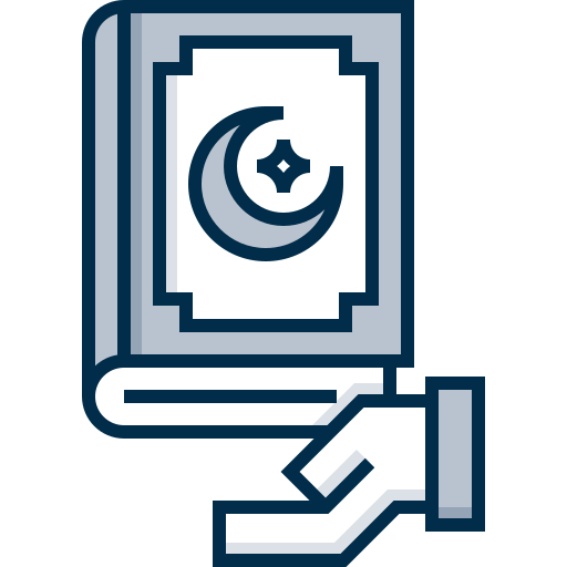 Quran Detailed Grey Lineal color icon