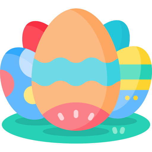 huevo de pascua icono gratis