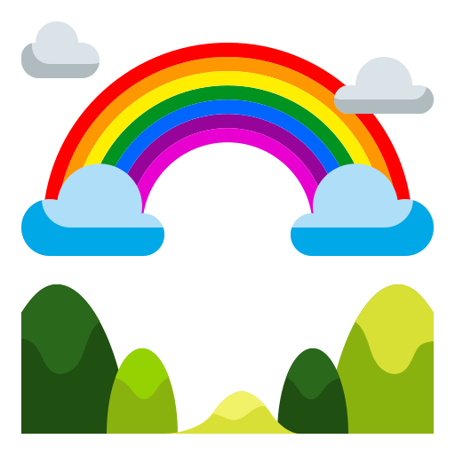 arco iris icono gratis