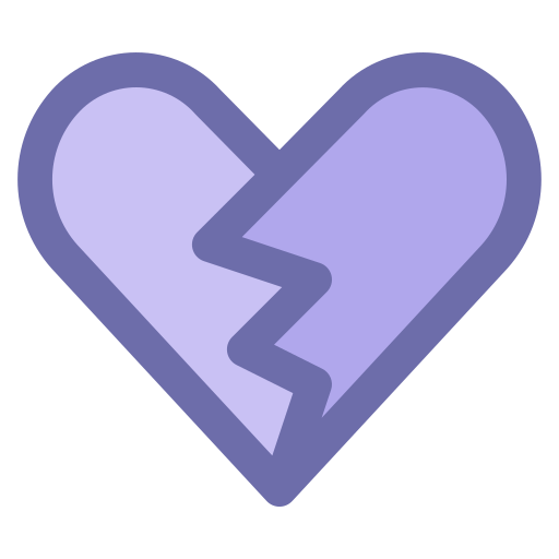 Broken heart free icon Broken heart free icon