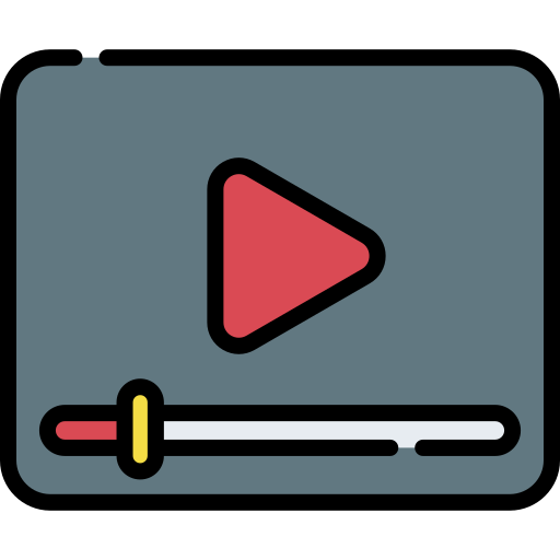 reproductor de video icono gratis