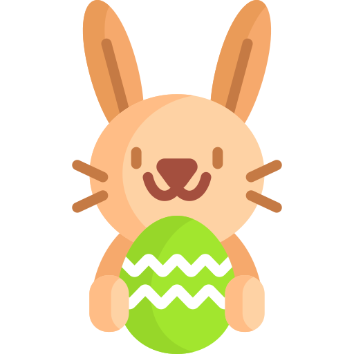 conejo de pascua icono gratis