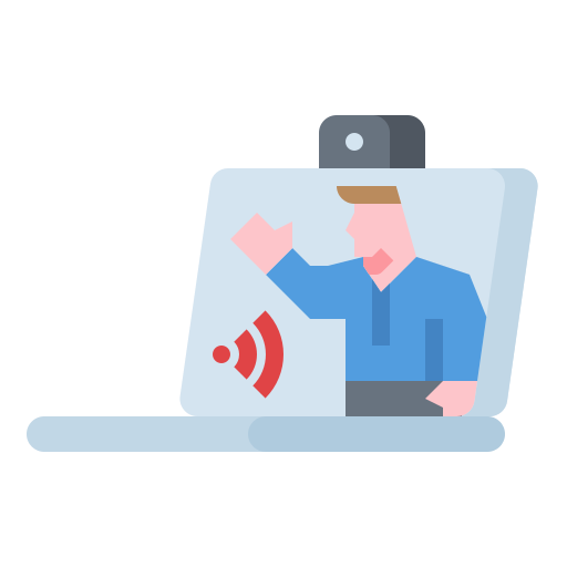 video conferencia icono gratis