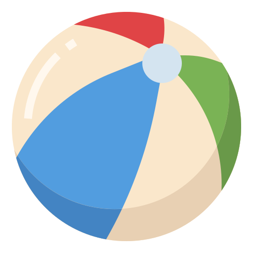 Beach ball Ultimatearm Flat icon