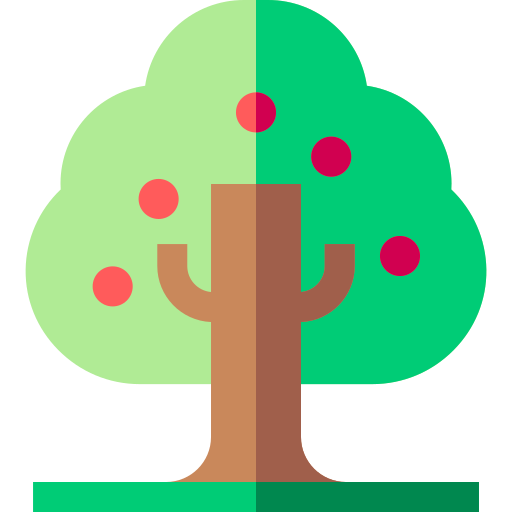 Árbol de frutas icono gratis