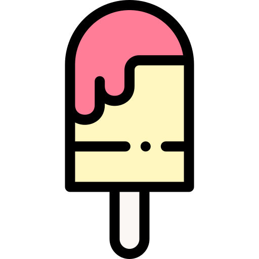 Ice cream Detailed Rounded Lineal color icon