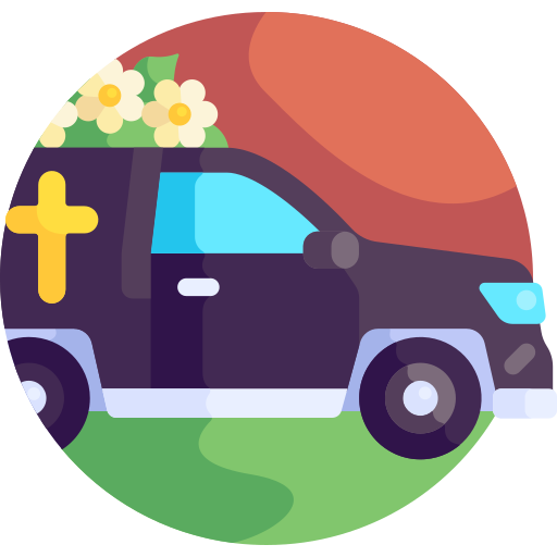 coche fúnebre icono gratis