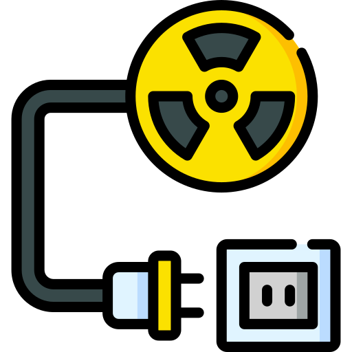 la energía nuclear icono gratis