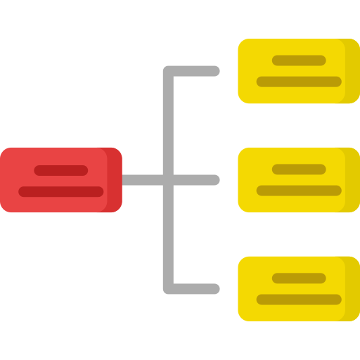 diagrama de flujo icono gratis