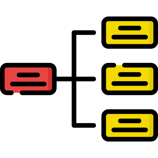 diagrama de flujo icono gratis