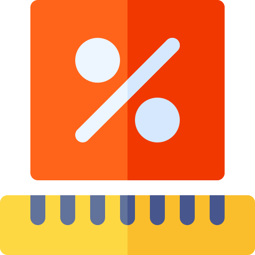 Percentage free icon