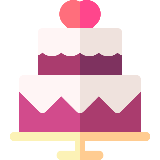 pastel de boda icono gratis