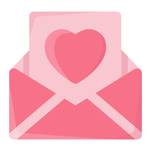 carta de amor icono gratis