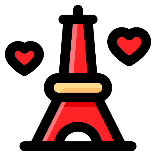 Eiffel tower Generic Outline Color icon