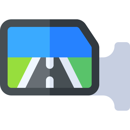 espejo retrovisor icono gratis