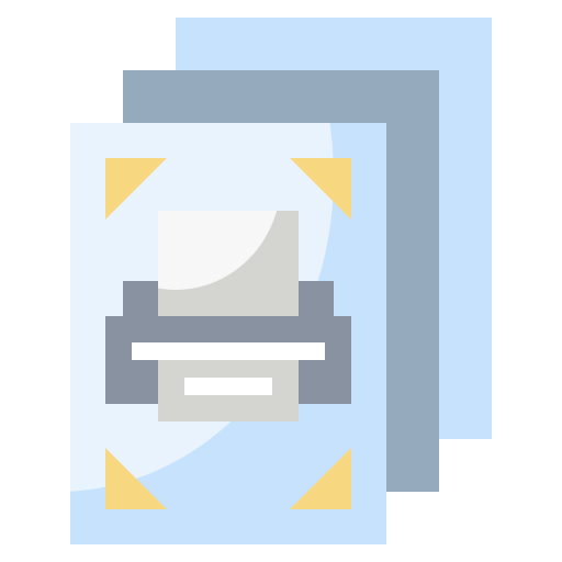 papel impreso icono gratis