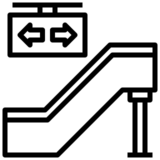 Escalator free icon