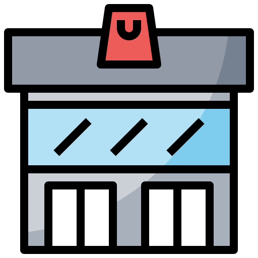 centro comercial icono gratis