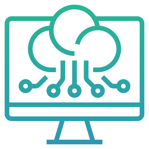 computación en la nube icono gratis
