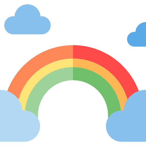 arco iris icono gratis