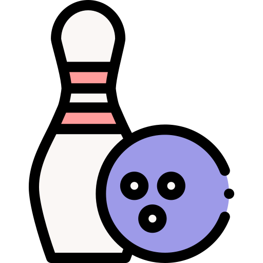 Bowling Detailed Rounded Lineal color icon