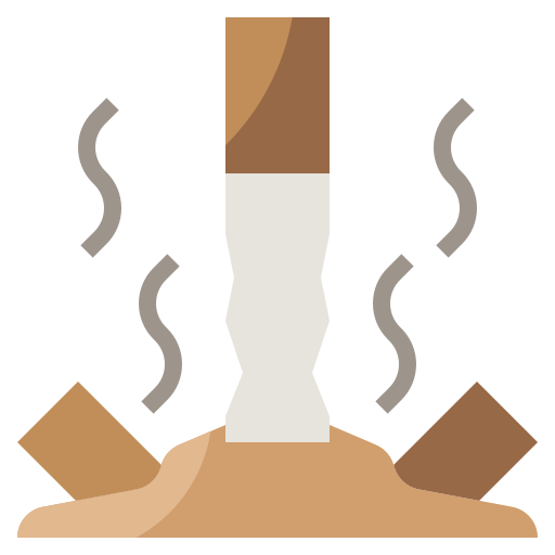 colilla de cigarrillo icono gratis