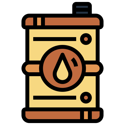 Oil Barrel Surang Lineal Color Icon