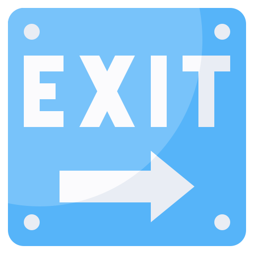 Exit - Free signs icons