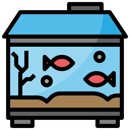 Fish tank Surang Lineal Color icon