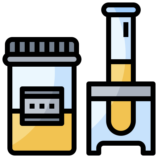 Urine sample Surang Lineal Color icon