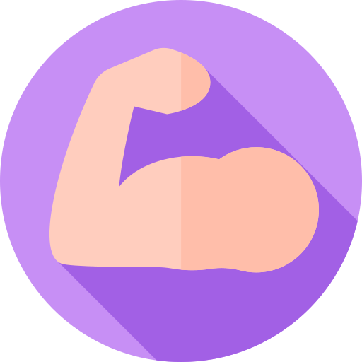 Strong Flat Circular Flat icon