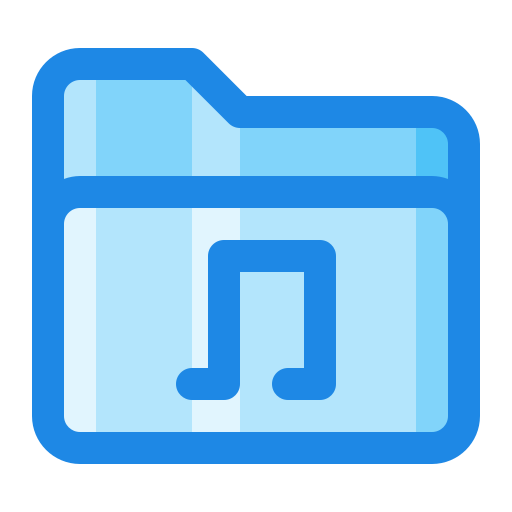 Music folder - free icon