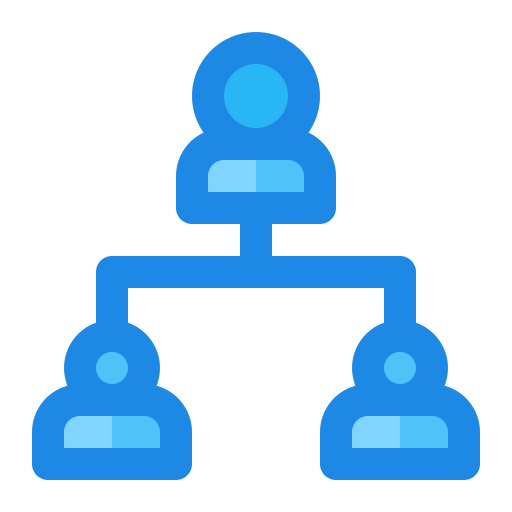 estructura de la jerarquía icono gratis