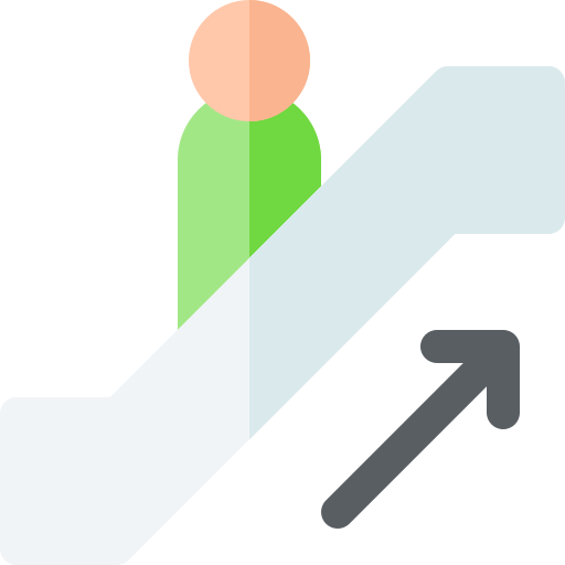 escada rolante grátis ícone