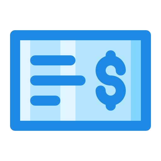 Paycheck Generic Blue Icon