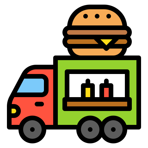 caminhão de comida grátis ícone