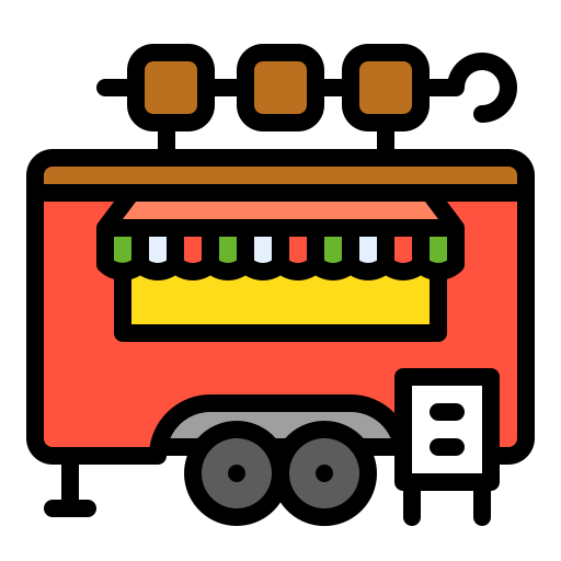 Food truck free icon